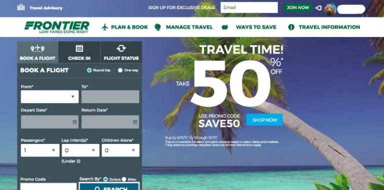 frontier airlines travel alerts