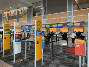 Lufthansa Airlines check-in