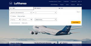 Lufthansa Airlines official site